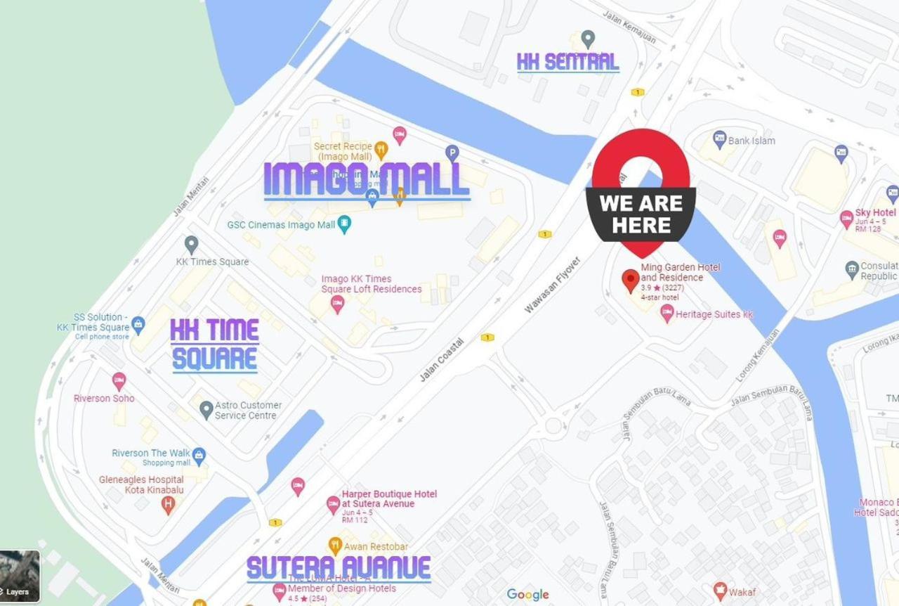 New Homestay !! Heritage Suites Near Imago Mall City Central , Free Highspeed Wifi & Netflix , Kota Kinabalu Exteriér fotografie